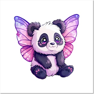 Cute Panda Fairy Posters and Art